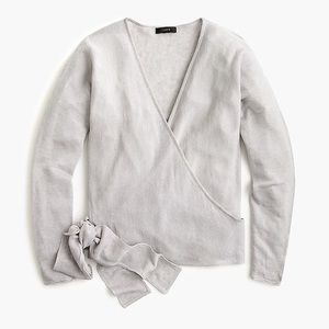 NWT jcrew linen wrap cardigan